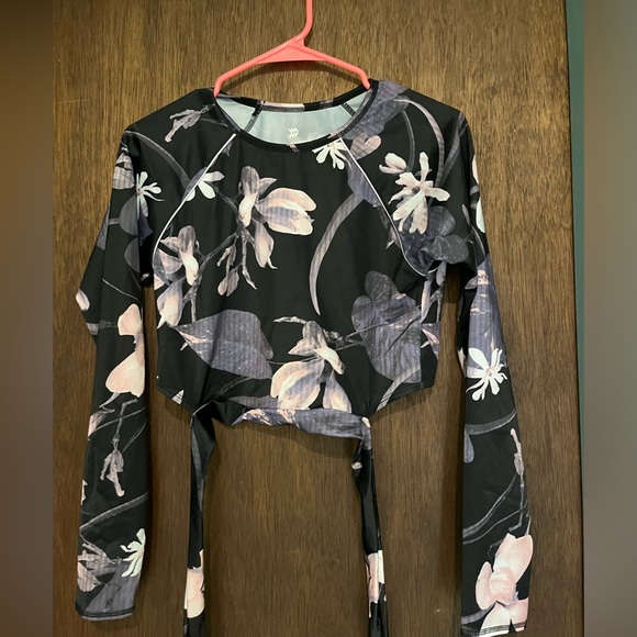 Floral Long Sleeve Swim Top - Picture 1 of 6